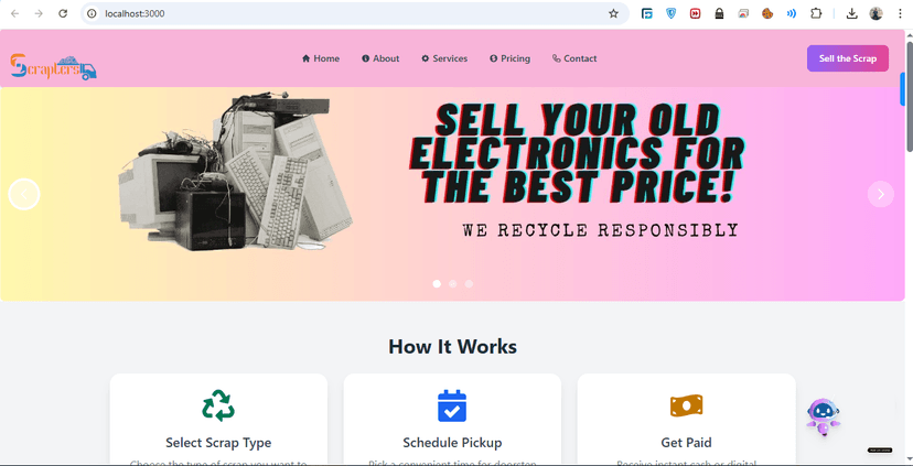 Website of scrap Collection